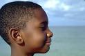 Stock Photo of profile young black boy beach saint petersburg fl florida - fa2099