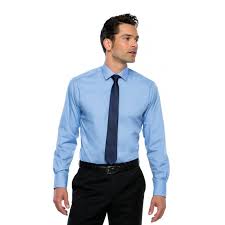 Kustom Kit Slim Fit Business Shirt LS, 13, - Kustom-Kit-Slim-Fit-Business-Shirt-LS-Farbe-Light-Blue-Groesse-18A-47cm