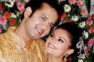 Rahul Mahajan with wife Dimpy