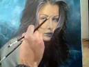 Laetitia Casta - Oil Painting