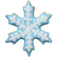 Blue Snowflake Cookie