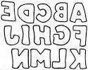Free Printable Block Letters - Hand Drawn Style A-N