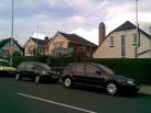 With a Volkswagen Golf and a Ford Fiesta outside. - via Daymix