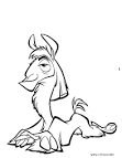 Llama coloring page