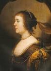 1630s Amalia van Solms in orange by Gerrit van Honthorst ...