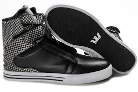 Supra TK Society High Mens Shoes - Black/Silver - SUPRA Shoes ...