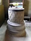 The round diaper patterned font dates from the Norman period. - via Daymix