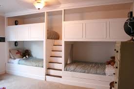 4 bunk beds in one room. It could work, as long as the paneling ...