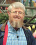 Roger Swain, TV host , who's made the Amish hippie-hort-geek look his own. - swain