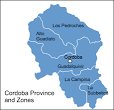 Cortijo Andalucia - Map of Cordoba Province