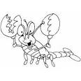 Lobster coloring page