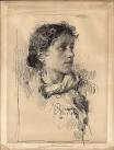 Francesco Paolo Michetti, portrait of a girl