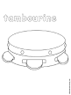 Percussion coloring page