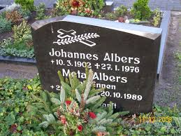 Grab von Meta Albers (geb. Ennen) (-20.10.1989), Friedhof Tannenhausen
