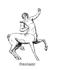 Centaur coloring page