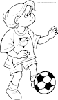 Soccer coloring page