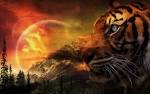 Tiger in fantastic landscape - Fantasy - 1920 x 1200 - Desktop ...
