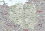 polonia: carta geografica mappa polacca