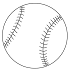 Baseball coloring page