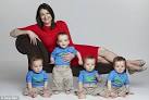Mother celebrates quads' first birthday after defying the doctors ...