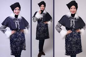 Model Busana Muslim Batik Casual Kombinasi yang Cantik