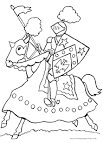 Medieval coloring page