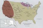 Map of the United States Before 5000 B.C.