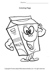 Funny Food coloring page