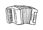 Accordion coloring page