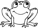 Frog coloring page