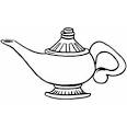 Genie coloring page