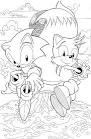 Sonic coloring page