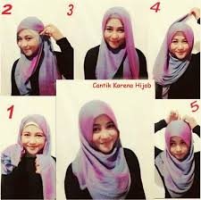 Cara Memakai Jilbab Pashmina Wajah Bulat