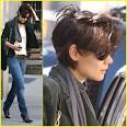 Katie Holmes attends to her