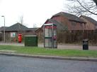 A postbox, phone box, telephone cabling box and the odd one out a litter bin - via Daymix