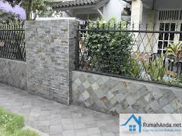 Contoh Model Desain Pagar Minimalis Dari Batu Alam Rumah Minimalis