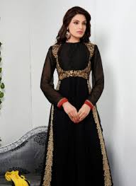 Buy online from Indian anarkali dresses, Black designer Indian ...