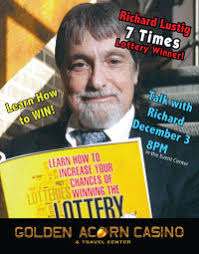 December 2, (Campo) -- Richard Lustig, the only seven-time lottery game grand prize winner in history, will be sharing his winning lottery method during an ... - lottery%2520winner_0