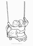 Cartoon Disney Pics: Little girl with a boy on a swing - kids ...