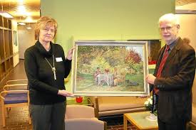Ein Öl-Gemälde von Otto Leiber ist jetzt im Hermann-Schall-Haus zu sehen. Das Werk erhielt die Seniorenresidenz als Dauerleihgabe ...