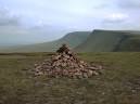 Summit cairn on the western summit of the Bannau Sir Gaer - via Daymix