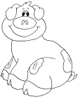 Pig coloring page