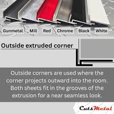 Extruded Aluminum Trim 48 - CutsMetal