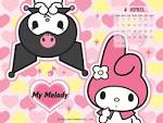 My Melody &amp; Kuromi Calendar Wallpaper - My Melody Wallpaper ...