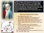 THE CHAPLET OF DIVINE MERCY