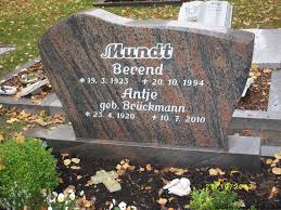 Grab von Antje Mundt (geb. Brückmann) (23.04.1920-10.07.2010 ...