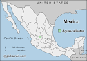 Map of Aguascalientes. Location of Aguascalientes. | Pickatrail.
