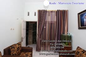 Gorden jendela rumah minimalis terbaru bahan blackout dua warna ...