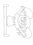 Gymnastics coloring page