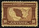 First U.S. Map Stamp